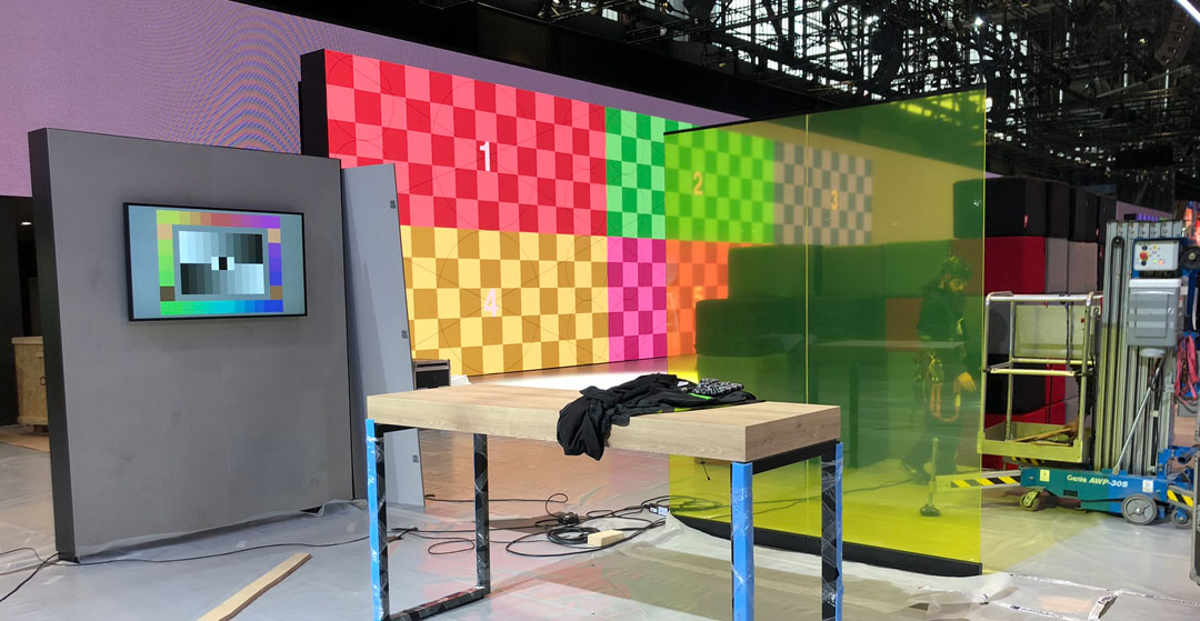 Genfer Autosalon 2020 - Aufbau TV-Studio